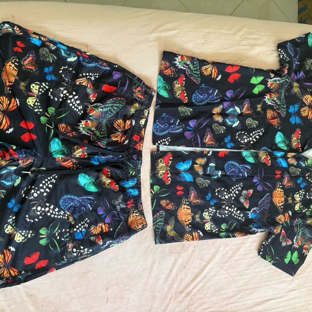 Fashion Nova Multicolor Print Two-Piece Set